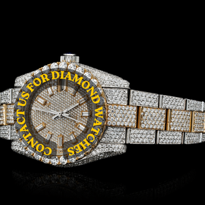 Nuevo Reloj de Pulsera con Diamantes Moissanite de Dos Tonos, Completamente Cubierto de Piedras, para Hombre, de Lujo, con Fecha Automática, Clásico, Última Colección - Product Image 6