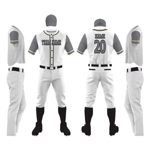 Uniforme de Béisbol, Jersey con Botones y Pantalones, Personalización de Marca de Equipo, Fabricación OEM, Ropa Deportiva al por Mayor - Product Image 6