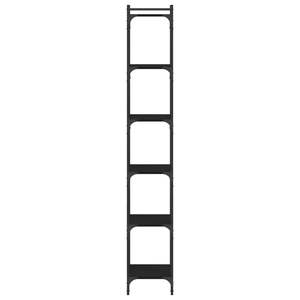 6-Tier 15,7 "x 11,8" x 74 "Librería de madera de ingeniería negra Otros muebles para niños - Product Image 5