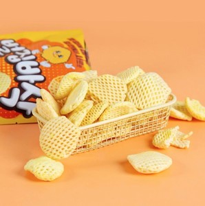 Trending Korean Fried Hard <b>Snack</b> Wholesale 3D Honeycomb Crispy Puffed Chips Sweet <b>Corn</b> Soup Flavor 50g K-Food - Product Image 2