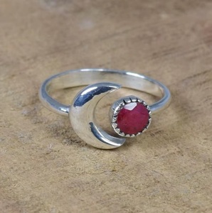 Wholesale Natural <b>Ruby</b> 925 Sterling Silver Gemstone <b>Ring</b> Handmade Jewelry July Birthstone Gift <b>for</b> <b>Women</b> - Product Image 2