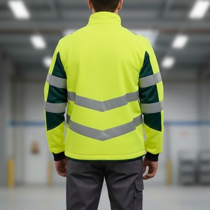 Chaqueta de seguridad reflectante de alto rendimiento, resistente al viento e impermeable, para trabajos al aire libre - Product Image 6