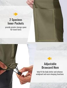 Chaleco de Golf Clásico para Hombre, Corte Regular, Chaqueta sin Mangas de Softshell, Chaleco Deportivo Tradicional de Alto Rendimiento - Product Image 5