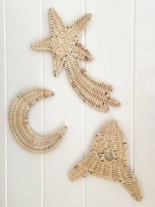 Wholesale Rattan Baby <b>Wall</b> Hanging Wicker Kids <b>Wall</b> <b>Decor</b> Natural Boho Rattan <b>Nursery</b> Made by King Craft Viet - Product Image 5