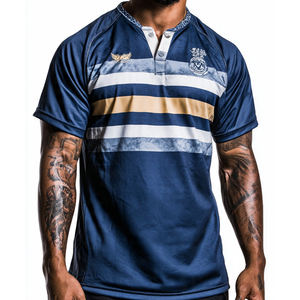 Maillots de rugby pour toutes les équipes, 100% polyester, maillots de football, polos de rugby, hauts de rugby vintage, 100% polyester, personnalisables - Product Image 2