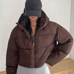 Veste courte matelassée pour femme, veste d'hiver rembourrée - Product Image 3