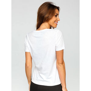 Vêtements de sport pour femmes, t-shirts oversize en coton de haute qualité à col rond, avec la meilleure qualité à prix abordable et les meilleurs services OEM. - Product Image 2