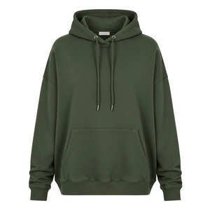 Sudadera Lisa Teñida de Primera Calidad para Mujer, Sudadera Extra Grande de Algodón y Poliéster de Nuevo Diseño para Hombre - Product Image 1