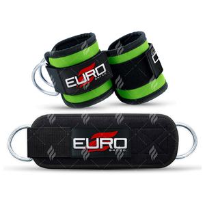 Sangle de cheville réglable en nylon résistant, néoprène et coton, rembourrage confortable, fermeture sécurisée. Léger et antidérapant pour le fitness - Product Image 4