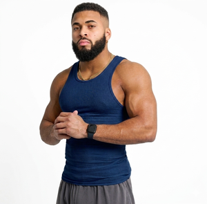 เสื้อกล้ามผู้ชายสีสันสดใส เนื้อผ้านุ่ม ระบายอากาศได้ดี ผลิตจากโพลีเอสเตอร์ แห้งเร็ว เป็นมิตรต่อสิ่งแวดล้อม คล่องตัว น้ำหนักเบา ให้ความรู้สึกสบาย - Product Image 1