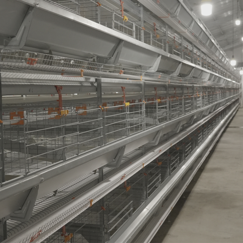 h type chicken cage with belt type