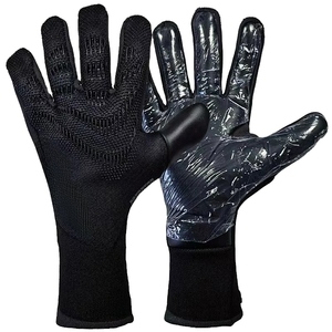 WARPRO INDUSTRY Red PU Leather Football Goalkeeper Gloves Full Finger Powerful Catch Pull-On Adjustable <b>Wrist</b> <b>Strap</b> Non Slip - Product Image 1