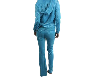 Survêtement pour femmes, jogging personnalisé, qualité supérieure, style à rayures bicolores, coupe régulière, polyester respirant, léger, à capuche - Product Image 1