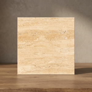 60x60 Low Price New Model Double Charge Flooring Marble Look Vitrified Ceramic Atom Beige Porcelain Floor Tiles in Sri Lanka - Product Image 2