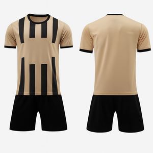 Maillot de football pour homme à col en V, color-block, manches courtes, en polyester respirant, coupe classique, toutes saisons - Product Image 6