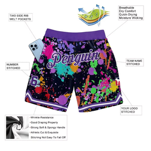 กางเกงบาสเก็ตบอลชาย ระบายเหงื่อ กางเกงกีฬา OEM ODM กางเกงบาสเก็ตบอลสำหรับฝึกซ้อมและออกกำลังกาย - Product Image 3