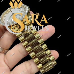 Reloj de Diamantes de Lujo para Hombre y Mujer, Reloj de Pulsera de Cuarzo de Acero Inoxidable, Resistente al Agua, Reloj Analógico de Moda - Product Image 1