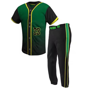High Quality Customizable Breathable Quick Dry Team Wear Baseball Uniform Sets Men Sports 100% Polyester Fabric Customized - Product Image 2