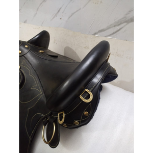 Selle de bétail classique en cuir australien |   Matériel de fixation en fibre de bois marron de qualité supérieure SUS304 |   Longue balade équestre Western Ranch Trail - Product Image 4