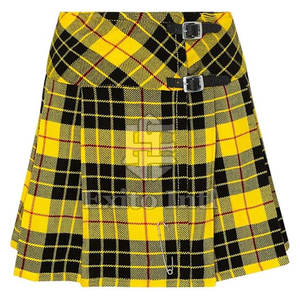 Jupe kilt écossaise plissée taille haute pour femme, mini-jupe traditionnelle en tartan pour femme - Product Image 1