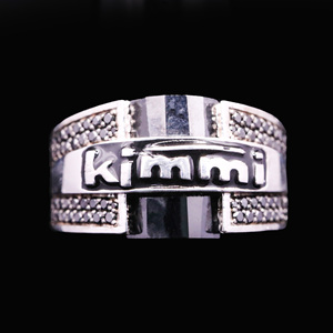 Bague de fiançailles et de mariage Kimi en argent 925 avec moissanite, taille brillant rond, sertissage à griffes, style de luxe, unisexe, montre-bague - Product Image 1