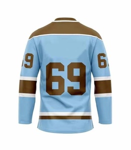 New Arrival Ice Hockey Jersey 100% <b>Polyester</b> Mesh Fabric Quick Dry Custom Logo Summer Unisex Hockey Top High Quality Reasonable - Product Image 5