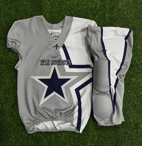 Uniforme de Fútbol Americano Personalizado al por Mayor, Fabricante OEM, Sublimado, Tallas Grandes, Conjunto de Uniforme de Equipo, Ropa Deportiva Transpirable de Poliéster - Product Image 1