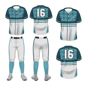 Custom Sublimated Baseball Uniform Set Button Down Jersey Pants and <b>Socks</b> Matching Team Training Wear Kit - Product Image 4