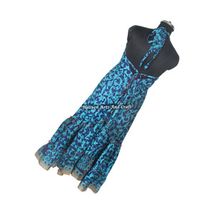 Nuevo Vestido de Seda Estilo Bohemio para Playa, Vestidos Casuales de Verano para Mujer, Nuevo Vestido de Seda Tipo Saree para Playa, Precio al por Mayor - Product Image 3