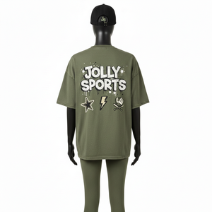 Ensemble de leggings en coton doux de haute qualité avec panneaux latéraux en maille verte et logo personnalisé imprimé, pour femmes - Product Image 3