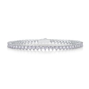 Bracciale di Moda Mark-Stylish con Diamanti Moissanite da 0,1 Carati in Argento Sterling S925 Placcato Platino - Product Image 1