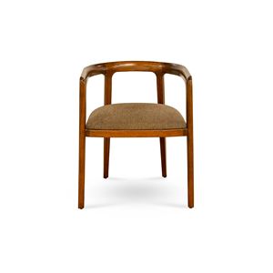 Modern Solid Wood Contemporary <b>Dining</b> Chair with Upholstered Seat <b>Armchair</b> for Living Room Restaurant Hotel Furniture Design - Product Image 1