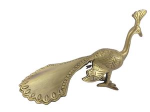 Brass Peacock Design Showpiece Decorative Peacock Figurine for Home Decor <b>Tabletop</b> Accent Living Room Office Festive Gift - Product Image 2