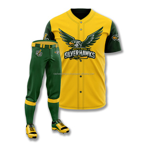 Uniformes de baseball à sublimation très vendus et personnalisés Vêtements bon marché pour hommes Ensemble pantalon et maillot de softball 2 pièces - Product Image 4