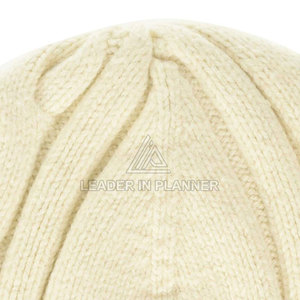 High Quality Custom Made Design Private Label Adjustable Casual Cotton/Wool Jacquard Beanies Hats for Adults Customized Logo - Product Image 3