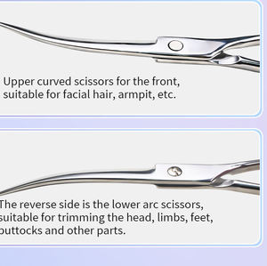 7Inch Stainless Steel Pet Thinning Scissors Hair Styling Scissors for <b>Dogs</b> with Blunt Tip Right-Handed Set - Product Image 4