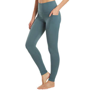 Vente Flash : Legging Femme Uni Dernière Tendance, Taille Haute, Coton/Bambou Respirant et Confortable pour le Yoga, Faible MOQ, Prix Raisonnable, OEM - Product Image 6
