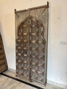 Antique Solid Wood Door Panels Hand Carved Frame Eco-Friendly Midcentury Modern Home Office Bedroom Dining Kitchen Living Home - Product Image 3