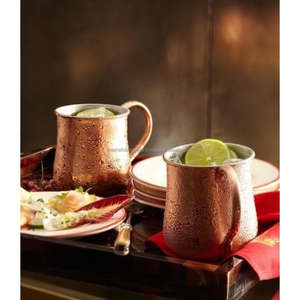 TCD Ginger Beer <b>Mugs</b> 100% Real <b>Copper</b> Moscow Mule <b>Mugs</b> Export Finest Quality Handmade Hammered Design <b>Copper</b> <b>Mugs</b> With Logo - Product Image 3
