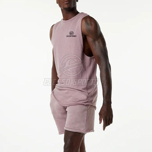 Camisetas sin Mangas para Hombre de Color Sólido a Bajo Precio, Camisetas sin Mangas para Hombre al por Mayor, Camisetas sin Mangas para Hombre Recién Llegadas - Product Image 4