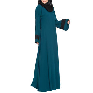 Elegant Black Ladies <b>Abaya</b> Long Sleeve Modest Muslim Dress Full Length Robe for Prayer and Daily Activities - Product Image 3