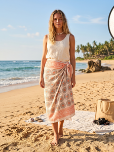 Wholesale Indian Hand Block Print Cotton <b>Sarong</b> Pareo Beach <b>Wrap</b> Manufacturer Cotton Beach <b>Sarong</b> OEM Handmade Cotton <b>Sarong</b> - Product Image 2