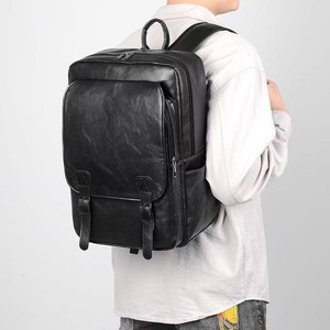 Mochila Antirrobo de Cuero PU Vintage 2026, Gran Capacidad, Cierre de Cremallera y Broche, Correas de Hombro Unisex, Diseño Suave - Product Image 5