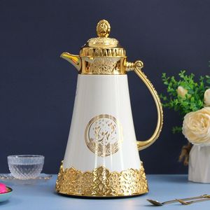 Carafe à café avec poignée, bouilloire à bec verseur facile, pot à bec verseur anti-goutte, pot à café avec couvercle à verrouillage, bouilloire à café avec couvercle à ressort, pot à expresso manuel - Product Image 6