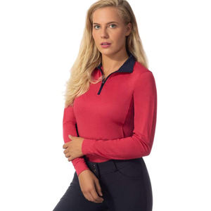 Camisa de Equitación Personalizada para Mujer, Manga Larga, Transpirable, Proveedor OEM, Camisa Base para Competición Ecuestre - Product Image 2