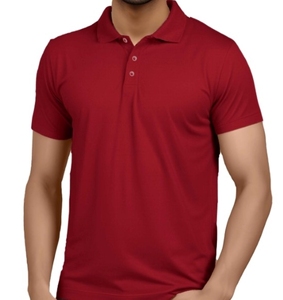 Polo en polyester pour homme, texture lisse, sans plis, vêtement de voyage d'affaires, tenue de sport durable pour homme - Product Image 2