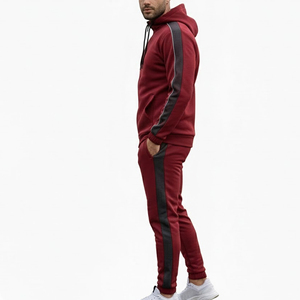 Men's Winter Casual Hooded Solid Sports Track <b>Suit</b> | Eco-Friendly Customizable Polyester/Cotton Training <b>Jogging</b> <b>Suit</b> | - Product Image 5