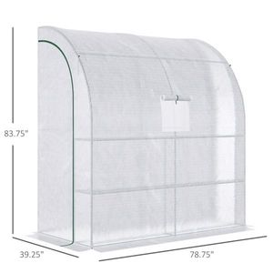 Mini Serra Moderna per Casa e Giardino, Facile da Montare con Struttura in Acciaio Zincato, PVC e Polietilene, Serra Walk-In - Product Image 4