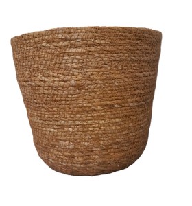Eco-Friendly <b>Seagrass</b> Woven Round Floor Storage <b>Basket</b> with Modern Design for Living Room - Product Image 5
