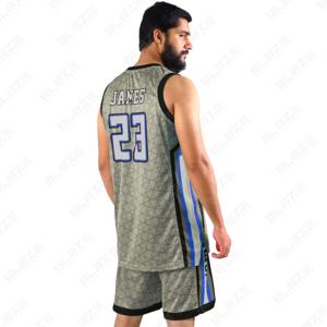 OEM ชุดเล่นบาสเก็ตบอลซักได้ไซส์ใหญ่ระบายอากาศได้ดีเหมาะสำหรับฤดูร้อน - Product Image 3